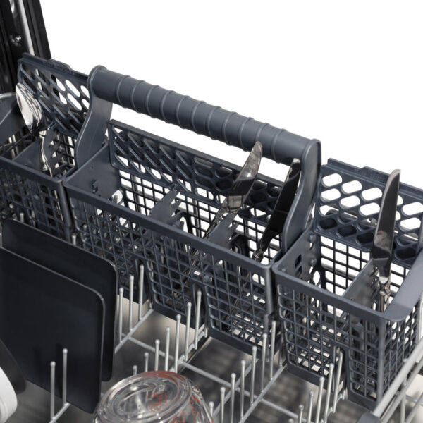 ZLINE 24 in. Panel-Included Monument Series 3rd Rack Top Touch Control Dishwasher with Red Gloss Door, 45dBa (DWMT-RG-24) - Image 2