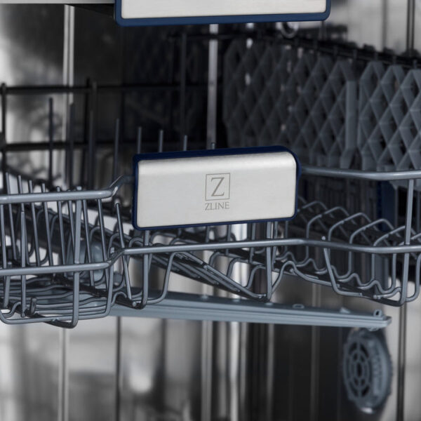 ZLINE Autograph Edition 18” Compact 3rd Rack Top Control Dishwasher in Black Stainless Steel with Polished Gold Accent Handle, 51dBa (DWVZ-BS-18-G) - Image 8
