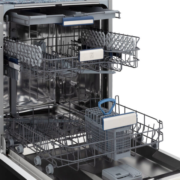 ZLINE Autograph Edition 18” Compact 3rd Rack Top Control Dishwasher in Black Stainless Steel with Polished Gold Accent Handle, 51dBa (DWVZ-BS-18-G) - Image 6