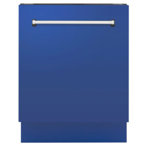 ZLINE 24" Tallac Series 3rd Rack Dishwasher with Blue Matte Panel and Traditional Handle, 51dBa (DWV-BM-24)