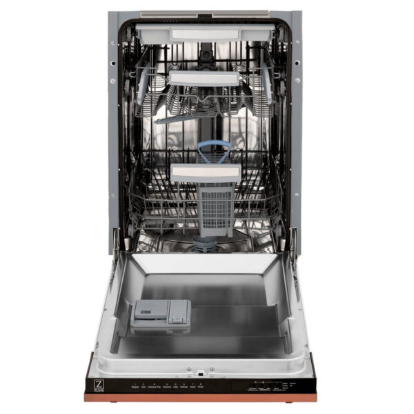 ZLINE 18 in. Tallac Series 3rd Rack Top Control Dishwasher in a Stainless Steel Tub with Copper Panel, 51dBa (DWV-C-18) - Image 5