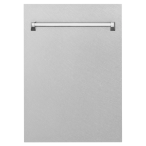 ZLINE 18 in. Compact Top Control Dishwasher with Fingerprint Resistant Panel and Traditional Handle, 52dBa (DW-SN-H-18)