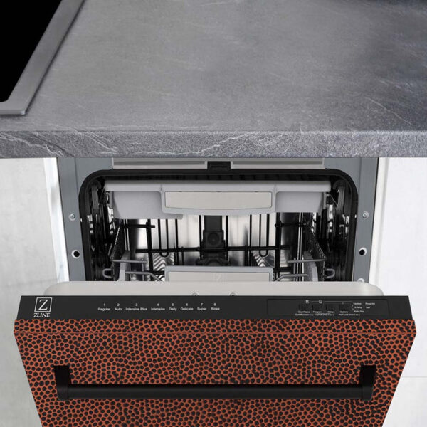 ZLINE 18 in. Tallac Series 3rd Rack Top Control Dishwasher with a Stainless Steel Tub with Hand-Hammered Copper Panel, 51dBa (DWV-HH-18) - Image 5