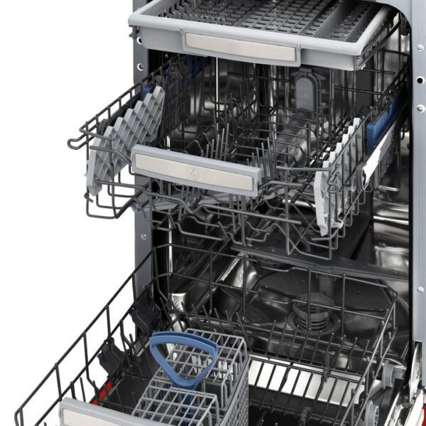 ZLINE 18 in. Tallac Series 3rd Rack Top Control Dishwasher in a Stainless Steel Tub with Red Matte Panel, 51dBa (DWV-RM-18) - Image 2