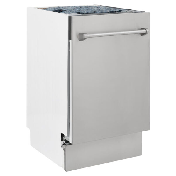 ZLINE 18 in. Tallac Series 3rd Rack Top Control Dishwasher in a Stainless Steel Tub and Panel, 51dBa (DWV-304-18) - Image 11
