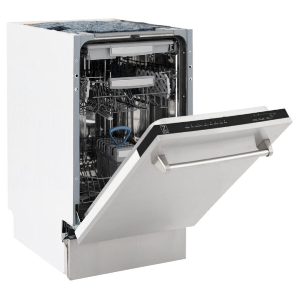 ZLINE 18 in. Tallac Series 3rd Rack Top Control Dishwasher in a Stainless Steel Tub and Panel, 51dBa (DWV-304-18) - Image 10