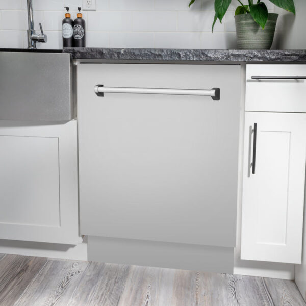 ZLINE 24" Tallac Series 3rd Rack Dishwasher in Stainless Steel with Traditional Handle, 51dBa (DWV-304-24) - Image 9