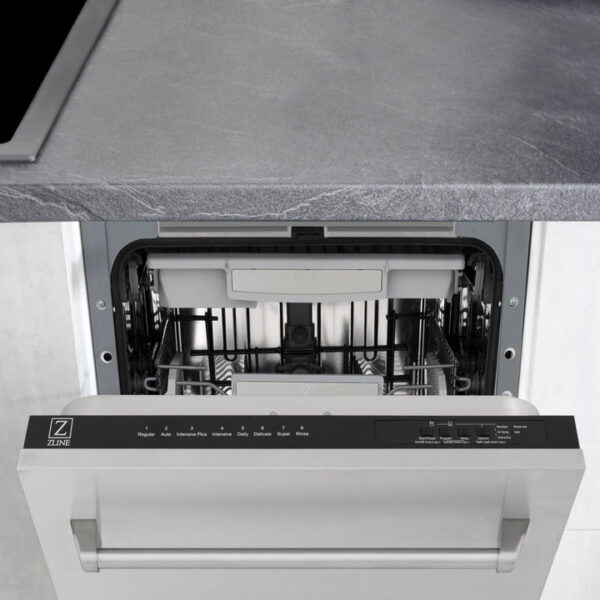 ZLINE 18 in. Tallac Series 3rd Rack Top Control Dishwasher in a Stainless Steel Tub and Panel, 51dBa (DWV-304-18) - Image 15