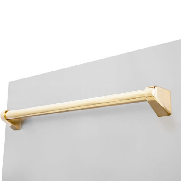 ZLINE Autograph Edition 18” Compact 3rd Rack Top Control Dishwasher in Stainless Steel with Polished Gold Handle, 51dBa (DWVZ-304-18-G) - Image 5