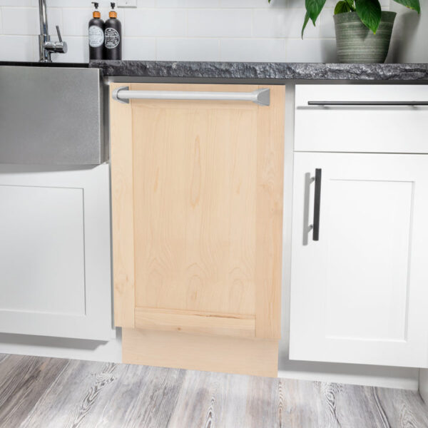 ZLINE 18 in. Tallac Series 3rd Rack Top Control Dishwasher in a Stainless Steel Tub with Unfinished Wooden Panel, 51dBa (DWV-UF-18) - Image 10