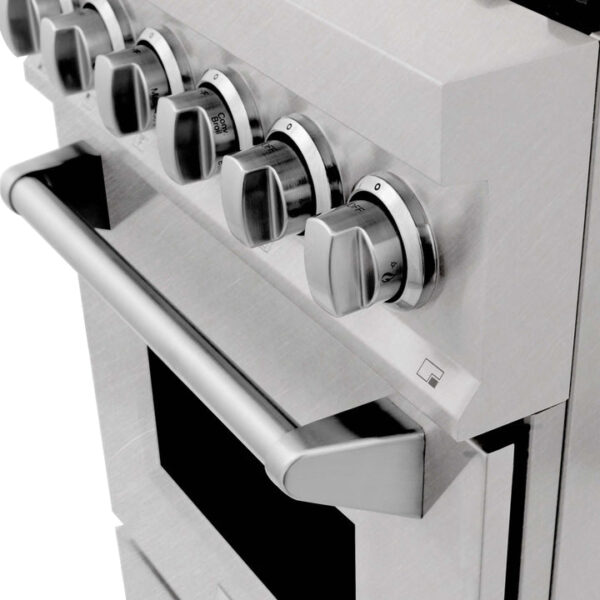 ZLINE 24 in. Professional Dual Fuel Range in Fingerprint Resistant Stainless Steel (RAS-SN-24) - Image 18
