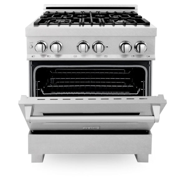 ZLINE 30 in. 4.0 cu. ft. Dual Fuel Range with Gas Stove and Electric Oven in All Fingerprint Resistant Stainless Steel (RAS-SN-30) - Image 16