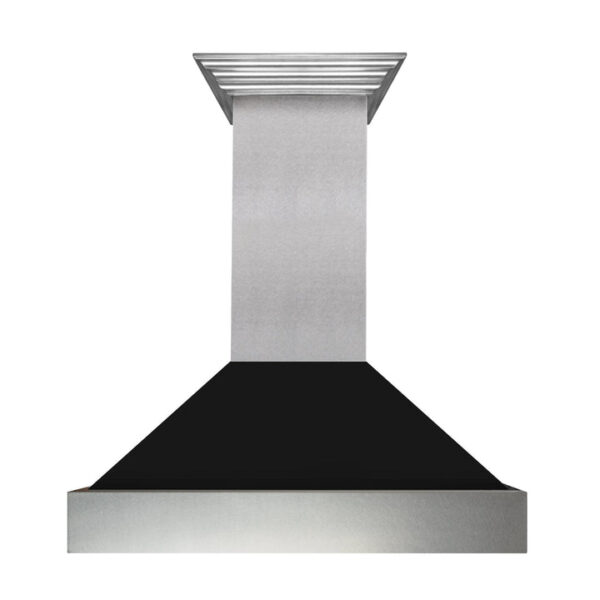 ZLINE Ducted Fingerprint Resistant Stainless Steel Range Hood with Black Matte Shell (8654BLM) - Image 8
