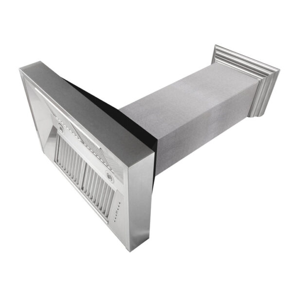 ZLINE Ducted Fingerprint Resistant Stainless Steel Range Hood with Black Matte Shell (8654BLM) - Image 7