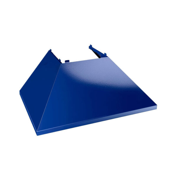 ZLINE Ducted Fingerprint Resistant Stainless Steel Range Hood with Blue Gloss Shell (8654BG) - Image 7