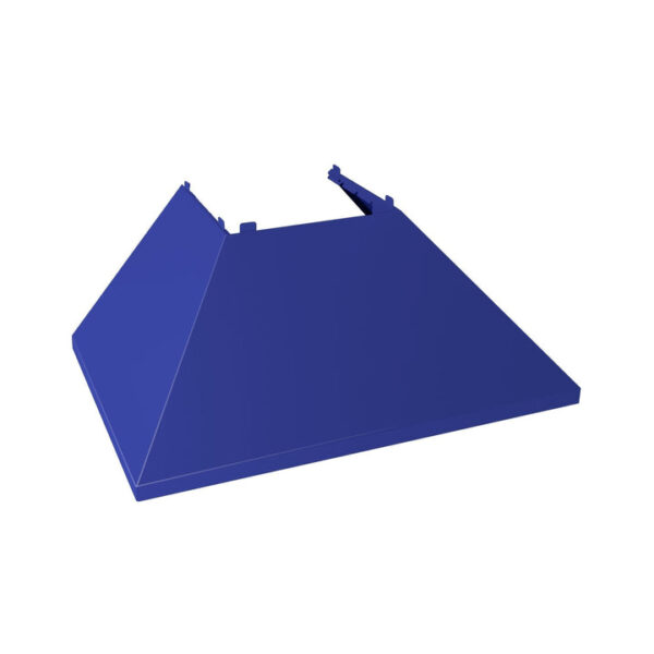 ZLINE Ducted Fingerprint Resistant Stainless Steel Range Hood with Blue Matte Shell (8654BM) - Image 8
