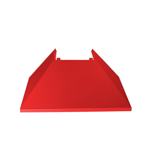 ZLINE Ducted Fingerprint Resistant Stainless Steel Range Hood with Red Matte Shell (8654RM) - Image 6