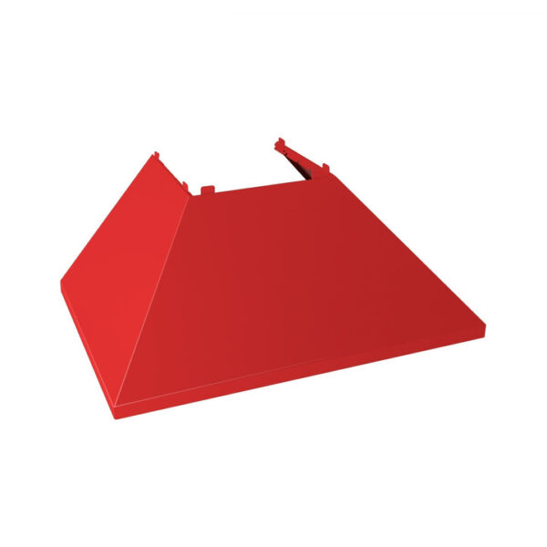 ZLINE Ducted Fingerprint Resistant Stainless Steel Range Hood with Red Matte Shell (8654RM) - Image 9