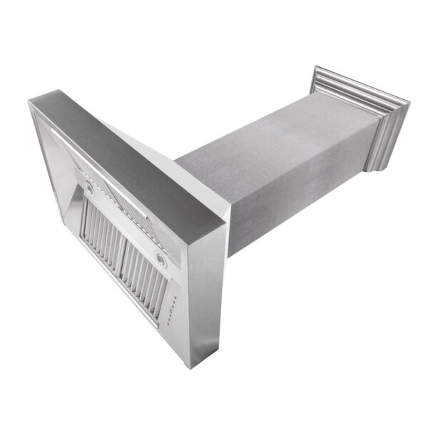 ZLINE Fingerprint Resistant Stainless Steel Range Hood With White Matte Shell (8654WM) - Image 7