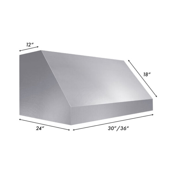ZLINE Fingerprint Resistant Stainless Steel Under Cabinet Range Hood (8685S) - Image 2