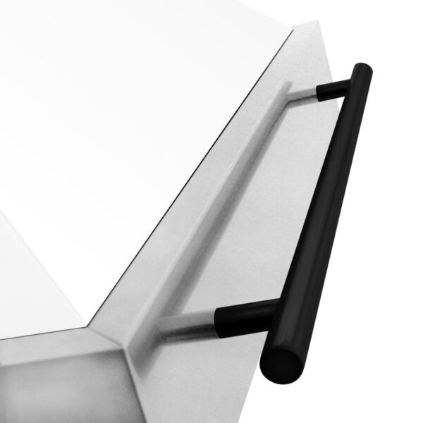 ZLINE 48 in. Autograph Edition Fingerprint Resistant Stainless Steel Range Hood with White Matte Shell and Accented Handle (8654SNZ-WM48) - Image 5