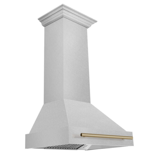 30 in. ZLINE Autograph Edition Fingerprint Resistant Stainless Steel Range Hood with Fingerprint Resistant Stainless Steel Shell and Handle (8654SNZ-30) - Image 5