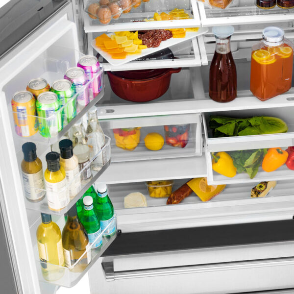 ZLINE 36 in. Freestanding French Door Refrigerator with Ice Maker in Fingerprint Resistant Stainless Steel (RFM-36) - Image 14