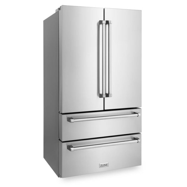 ZLINE 36 in. Freestanding French Door Refrigerator with Ice Maker in Fingerprint Resistant Stainless Steel (RFM-36) - Image 19