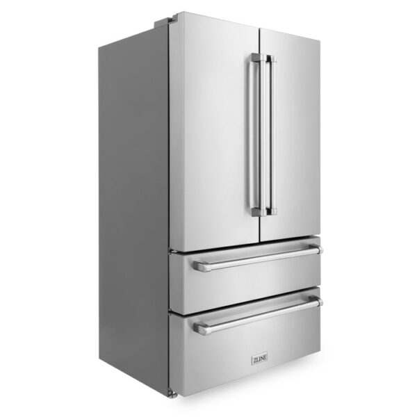 ZLINE 36 in. Freestanding French Door Refrigerator with Ice Maker in Fingerprint Resistant Stainless Steel (RFM-36) - Image 18