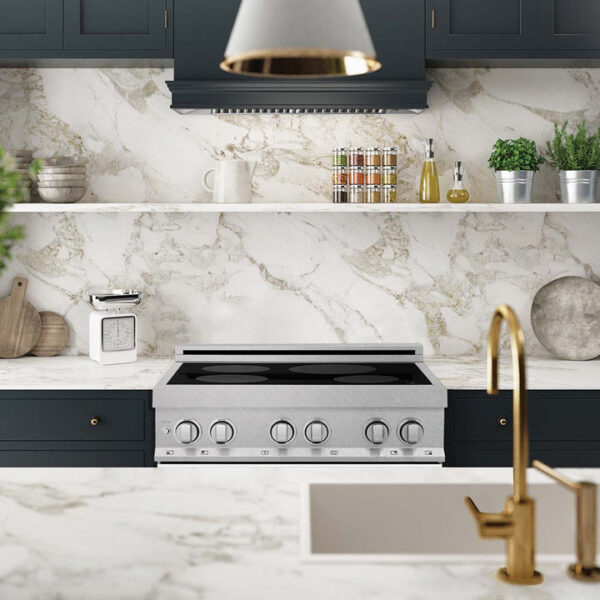 ZLINE 30 IN. 4.0 cu. ft. Induction Range in Fingerprint Resistant Stainless Steel with a 4 Element Stove, Electric Oven, and White Matte Door (RAINDS-WM-30) - Image 15