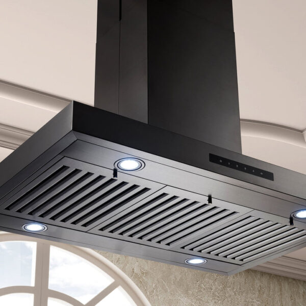 ZLINE Convertible Island Mount Range Hood in Black Stainless Steel (BSKE2iN) - Image 6