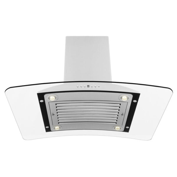 ZLINE Convertible Vent Island Mount Range Hood in Stainless Steel & Glass (GL9i) - Image 7
