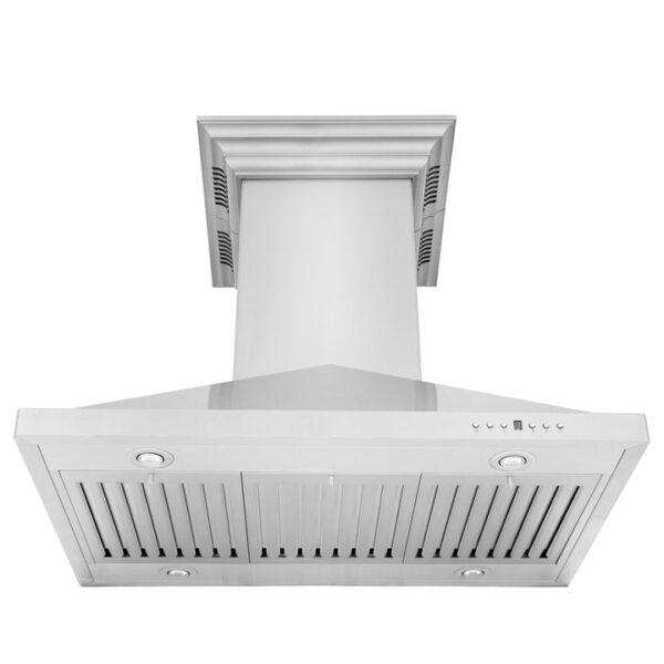 ZLINE Ducted Vent Island Mount Range Hood in Stainless Steel with Built-in ZLINE CrownSound Bluetooth Speakers (GL1iCRN-BT) - Image 6