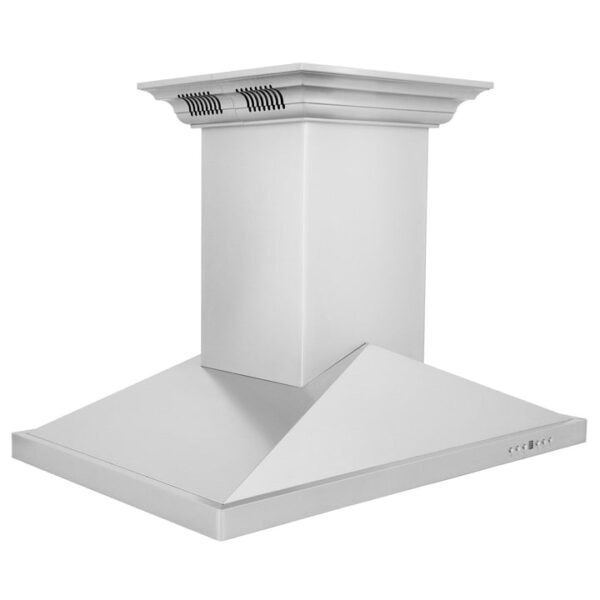 ZLINE Ducted Vent Island Mount Range Hood in Stainless Steel with Built-in ZLINE CrownSound Bluetooth Speakers (GL1iCRN-BT) - Image 8