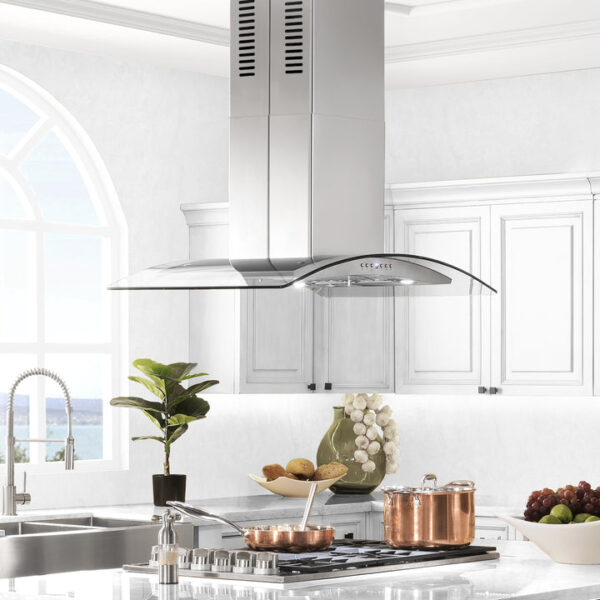 ZLINE Island Mount Range Hood in Stainless Steel & Glass (GL5i) - Image 10