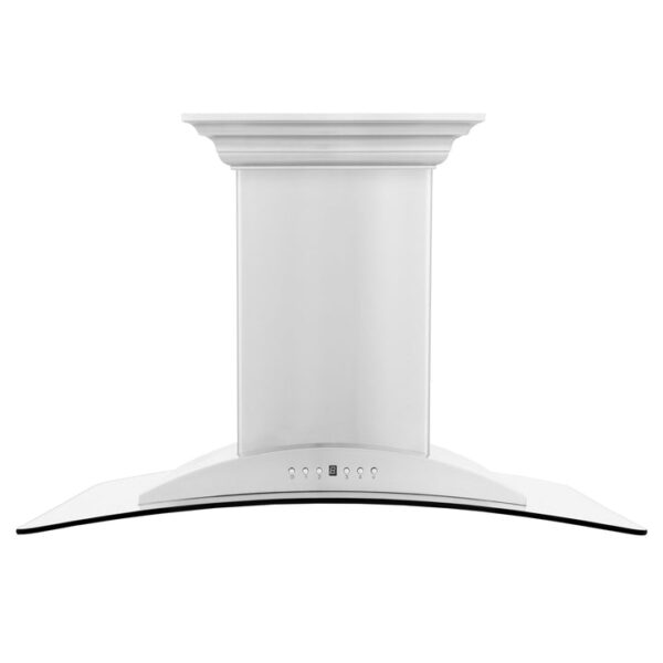 ZLINE Island Mount Range Hood in Stainless Steel with Built-in ZLINE CrownSound Bluetooth Speakers (GL9iCRN-BT) - Image 8