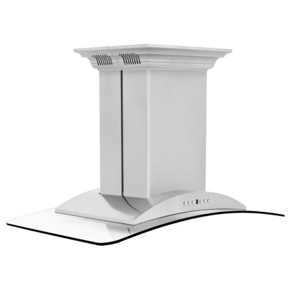 ZLINE Island Mount Range Hood in Stainless Steel with Built-in ZLINE CrownSound Bluetooth Speakers (GL9iCRN-BT) - Image 10
