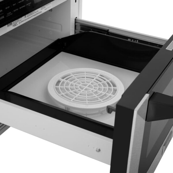 ZLINE 24 in. 1.2 cu. ft. Built-in Microwave Drawer with a Traditional Handle in Fingerprint Resistant Stainless Steel (MWD-1-SS-H) - Image 4