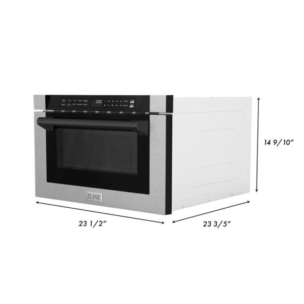 ZLINE 24 in. 1.2 cu. ft. Built-in Microwave Drawer with a Traditional Handle in Fingerprint Resistant Stainless Steel (MWD-1-SS-H) - Image 5
