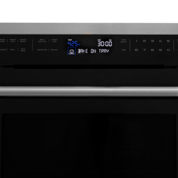 ZLINE 24 in. Black Stainless Steel Built-in Convection Microwave Oven with Speed and Sensor Cooking (MWO-24-BS) - Image 7