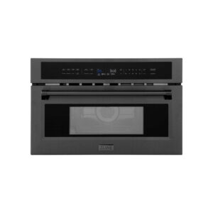 ZLINE 30 in. 1.6 cu ft. Black Stainless Steel Built-in Convection Microwave Oven (MWO-30-BS)