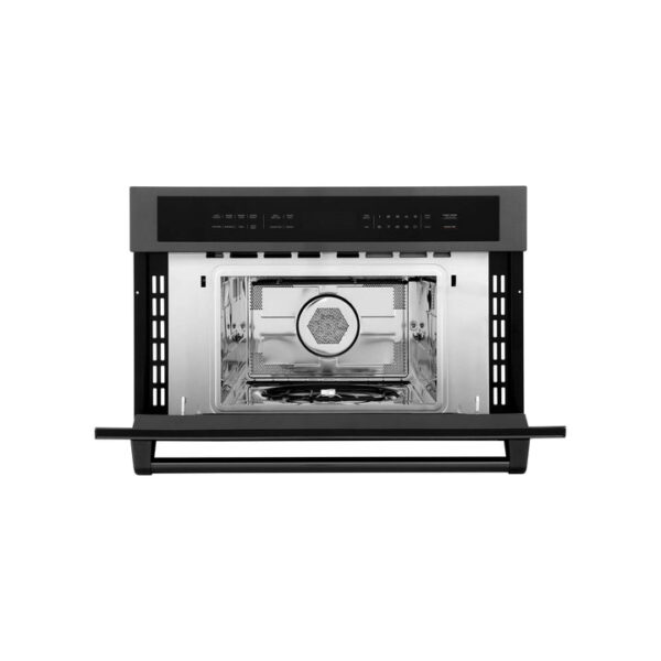 ZLINE 30 in. 1.6 cu ft. Black Stainless Steel Built-in Convection Microwave Oven (MWO-30-BS) - Image 11