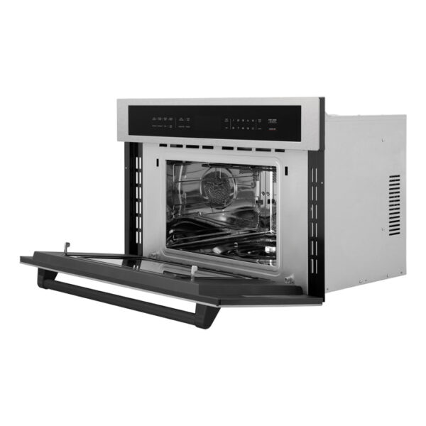 ZLINE Autograph Edition 30 in. 1.6 cu ft. Built-in Convection Microwave Oven in Fingerprint Resistant Stainless Steel with Matte Black Accents (MWOZ-30-SS-MB) - Image 9
