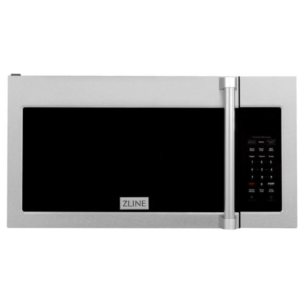 ZLINE 30 in. Recirculating Over the Range Convection Microwave Oven with Traditional Handle and Charcoal Filters in Fingerprint Resistant Stainless Steel (MWO-OTRCFH-30-SS) - Image 8