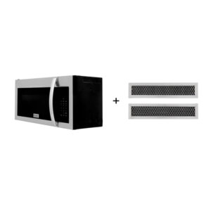 ZLINE Recirculating Over the Range Convection Microwave Oven with Charcoal Filters in Stainless Steel (MWO-OTRCF-30)