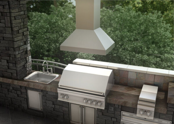 ZLINE Ducted Island Mount Range Hood in Stainless Steel (597i) - Image 3