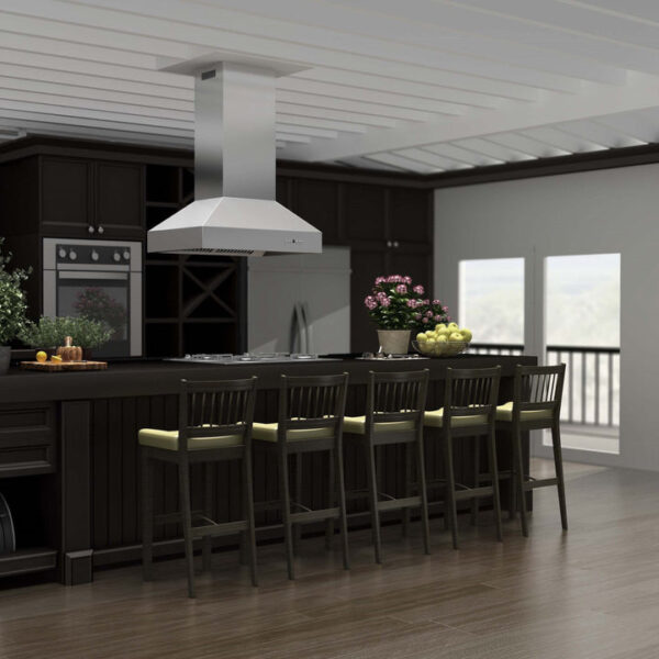 ZLINE Outdoor Approved Island Mount Range Hood in Stainless Steel (697i-304) - Image 3