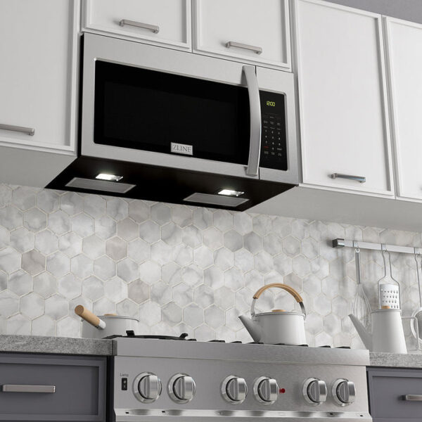 ZLINE Recirculating Over the Range Convection Microwave Oven with Charcoal Filters in Stainless Steel (MWO-OTRCF-30) - Image 14