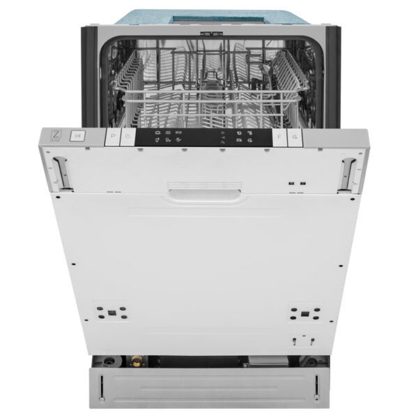ZLINE 18 in. Compact Top Control Dishwasher with Black Stainless Steel Panel and Modern Style Handle, 52 dBa (DW-BS-H-18) - Image 6