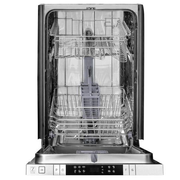 ZLINE 18 in. Compact Top Control Dishwasher with Fingerprint Resistant Stainless Steel Panel and Modern Style Handle, 52 dBa (DW-SN-18) - Image 5
